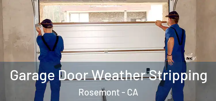  Garage Door Weather Stripping Rosemont - CA