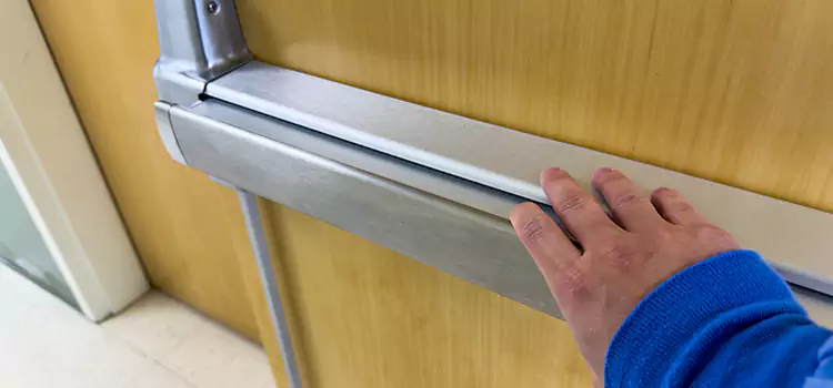 Installing a Push Bar on a Door Rosemont