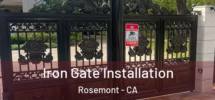  Iron Gate Installation Rosemont - CA